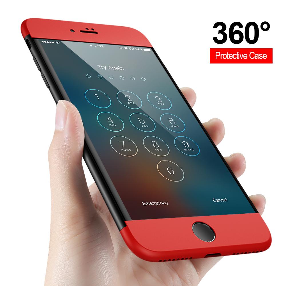 360 Protection Hard Phone Case for Apple iPhone