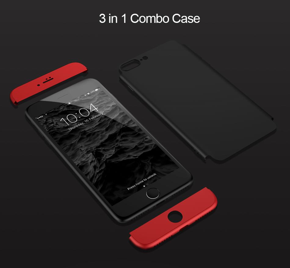 360 Protection Hard Phone Case for Apple iPhone