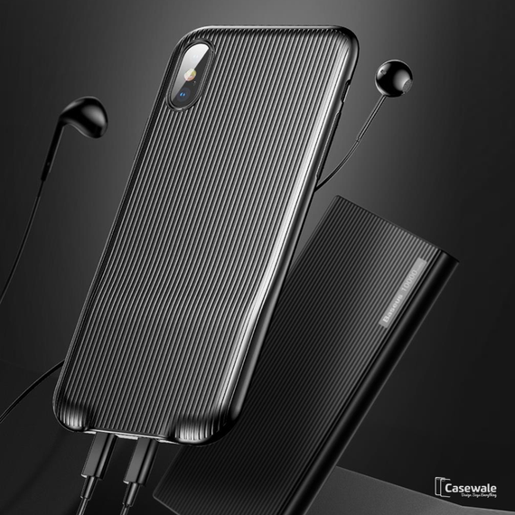 3 in 1 Data Sync Fast Charge Call Audio Case for iPhone X